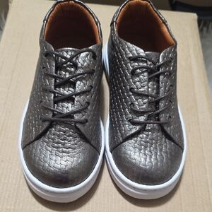 Kids' Metallic Textured Sneakers